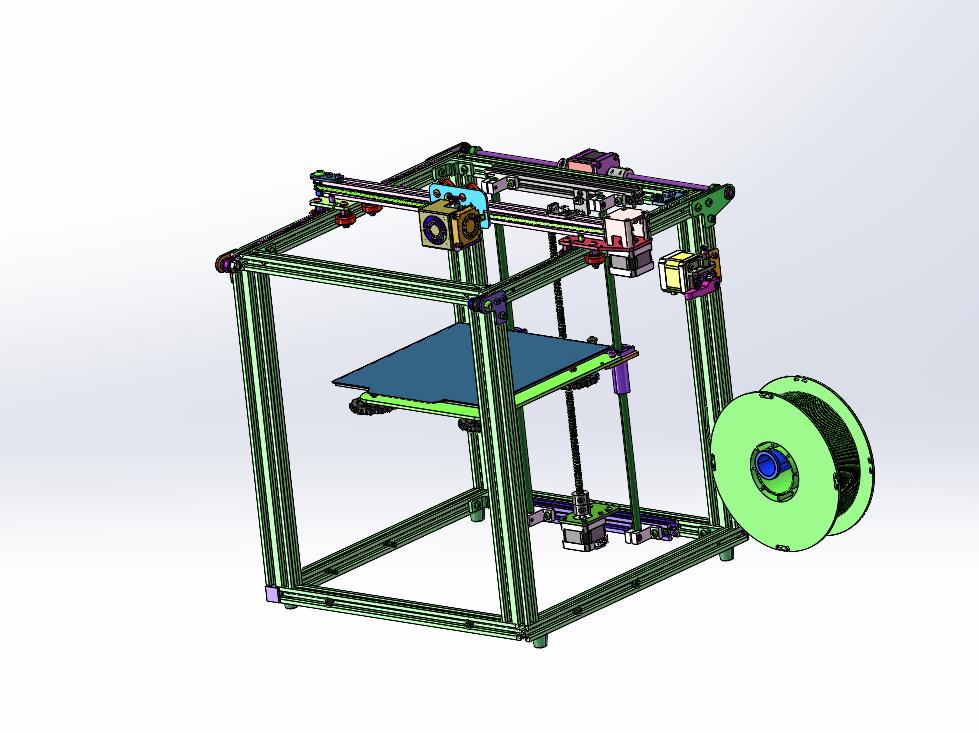 FDM调平diy桌面级快速成型3D打印机