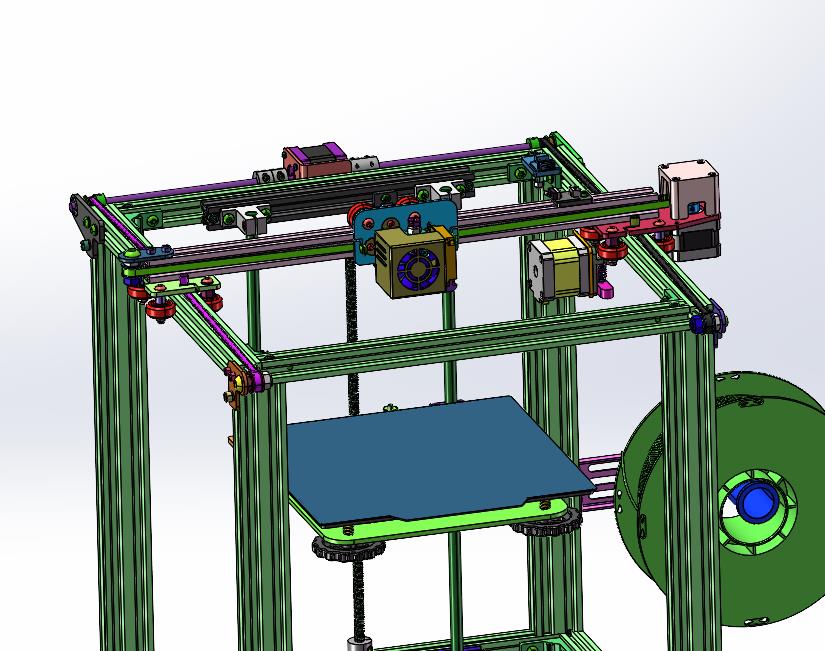 FDM调平diy桌面级快速成型3D打印机