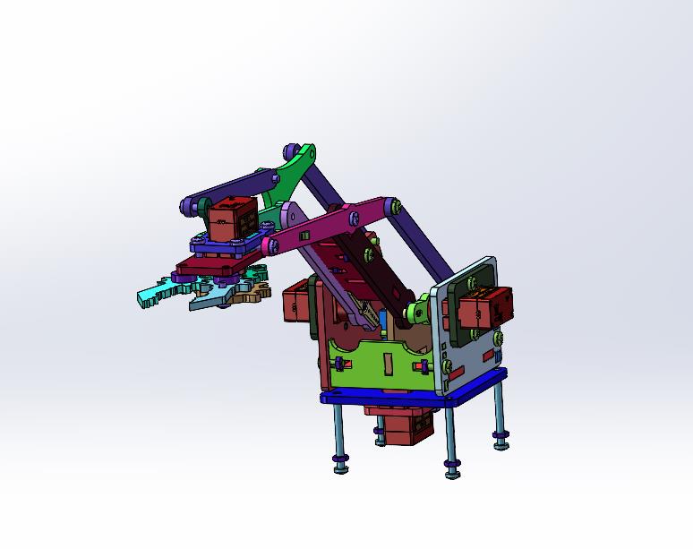 Robotic科教树莓派铝合金扩展机械臂