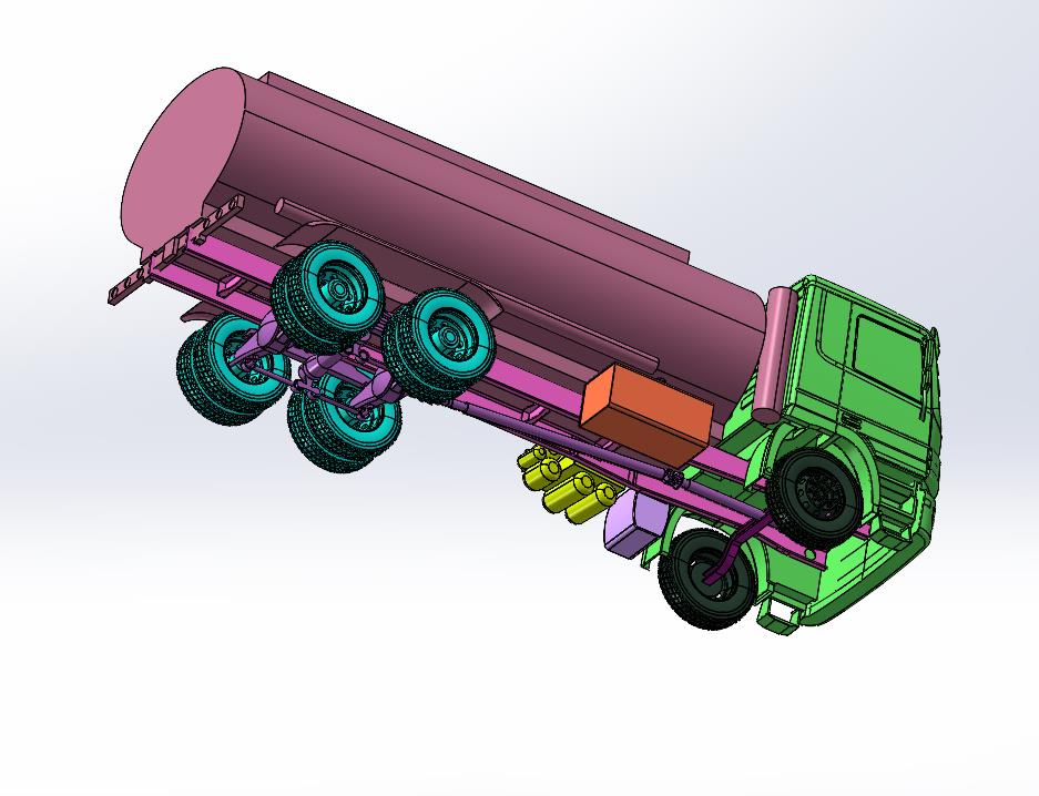 奔驰重卡柴汽油介质油罐危险品车