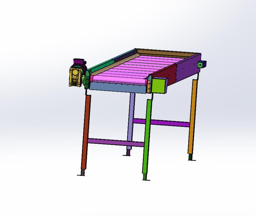 电动滚筒输送皮带自动化装配线