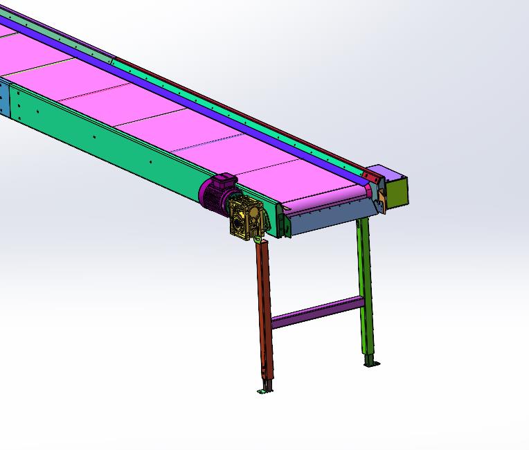 电动滚筒输送皮带自动化装配线