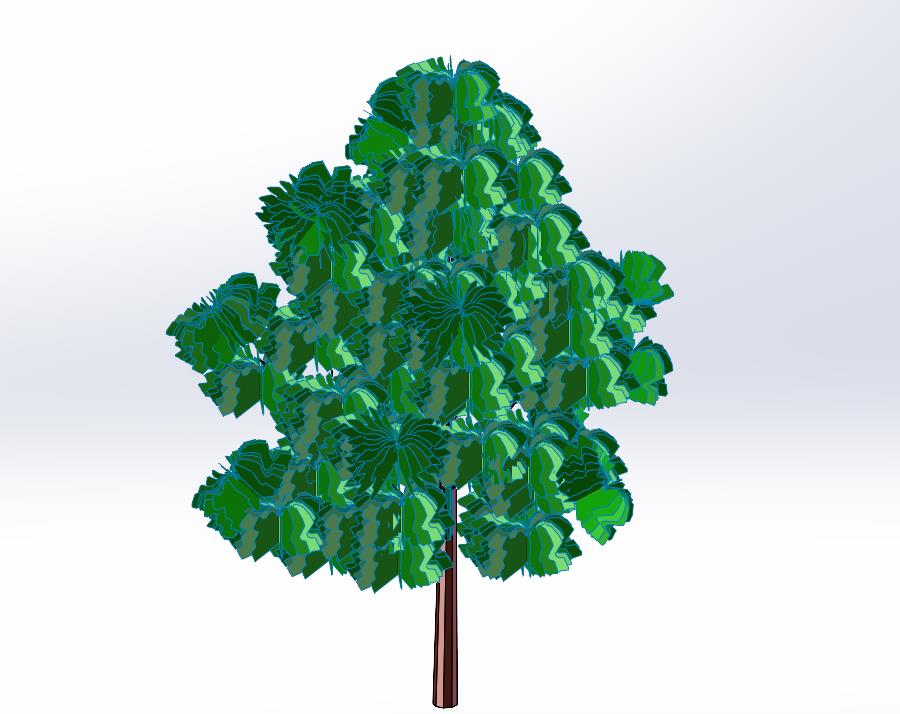 绿色植物绿化树