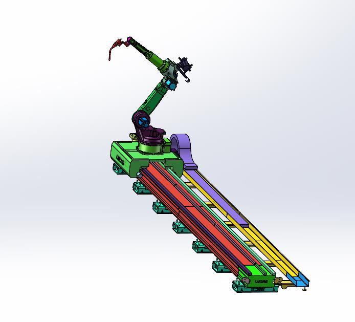 七轴自动气保焊工业机器人机械手自动焊接
