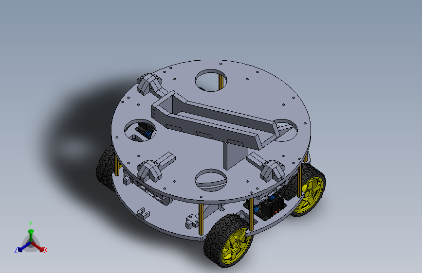 Maze-Solver Robot编程小车3D数模图纸 Solidworks设计