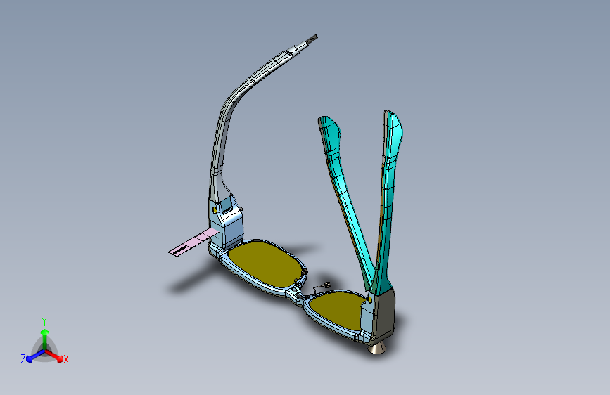 AR Glassese AR眼镜模型3D图纸 STP x_t igs格式