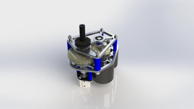 3 NEO Ball Shifting Gearbox球形换档变速箱3D图纸 Solidworks设计