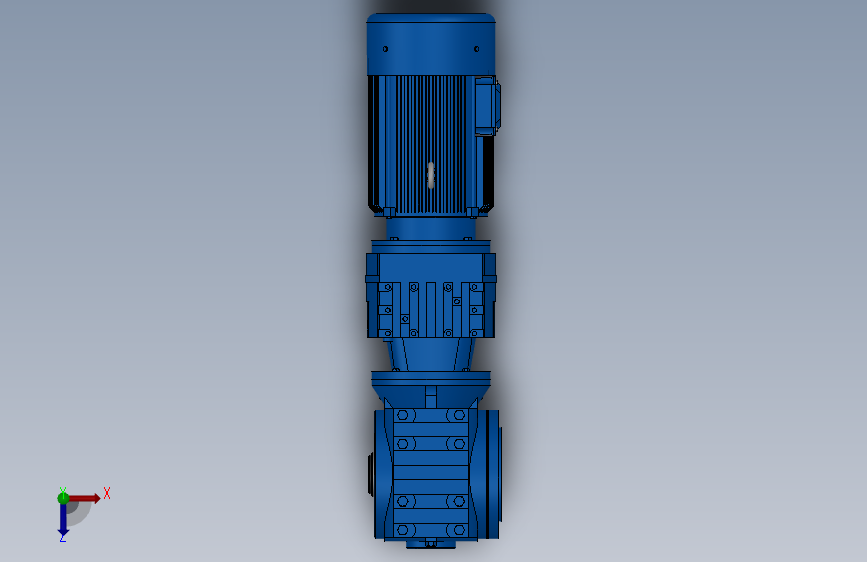 SAZ47R17组合式斜齿-蜗轮蜗杆减速机[SAZ47R17-Y0.18-4P-200-M1-0°-A]_5724_SOLIDWORKS ...