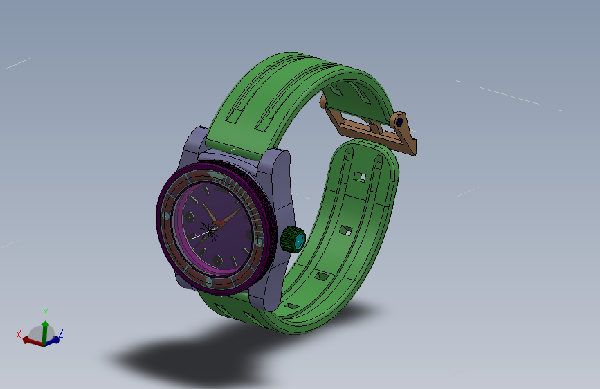 手表3d模型 Solidworks 2010 模型图纸下载 懒石网