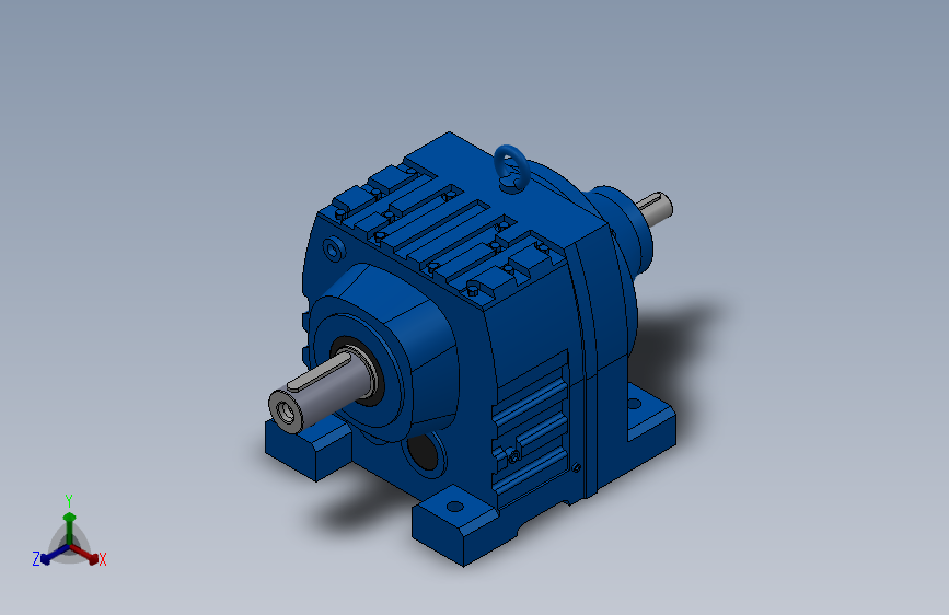 RS87底脚轴伸式安装斜齿轮减速机[RS87-11.93-M1]_3791