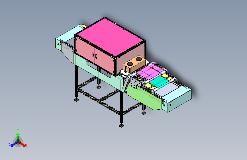 吹风除尘毛刷线-自动流水线