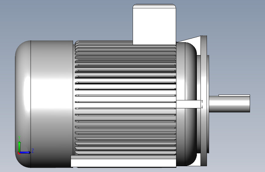 电机QA160M6A-B35-7.5KW 左侧视图