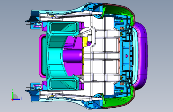 汽车中控台及其附件详细设计数模CATIA