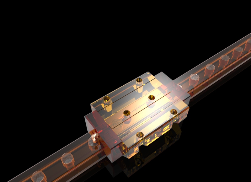 直线导轨组件模型