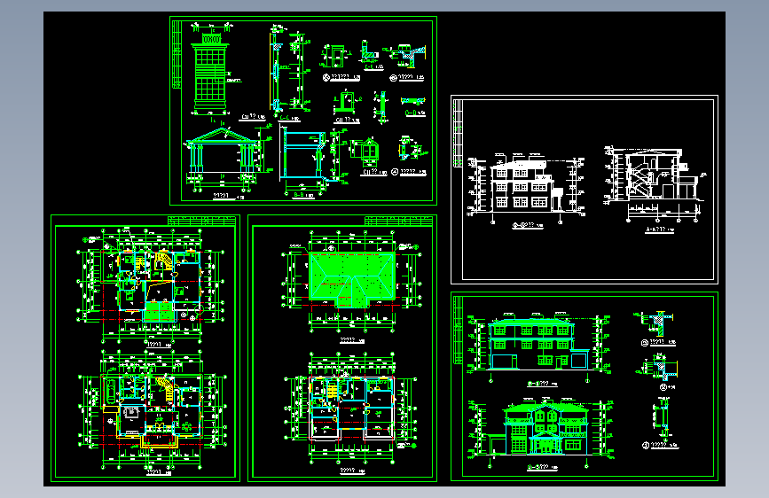 别墅全套施工图.dwg