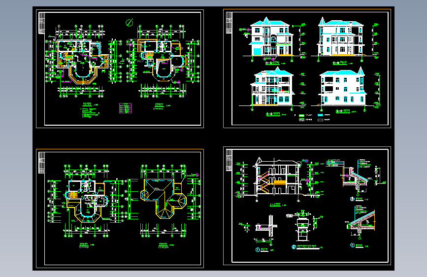 别墅设计建筑图.dwg