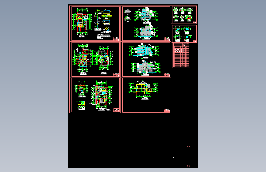 全套别墅建筑施工图