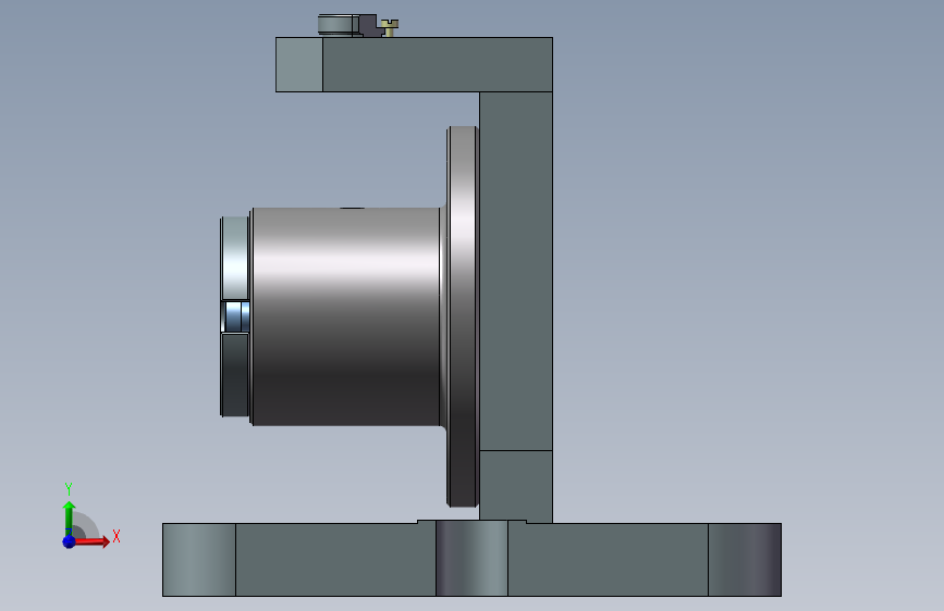 法兰轴套钻孔夹具_SOLIDWORKS 2019_模型图纸下载 – 懒石网