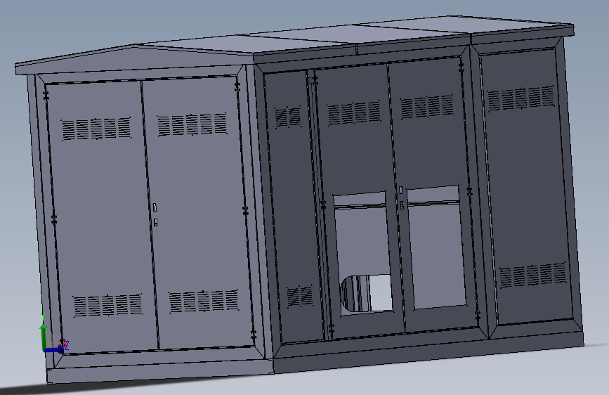 配电箱2×3m