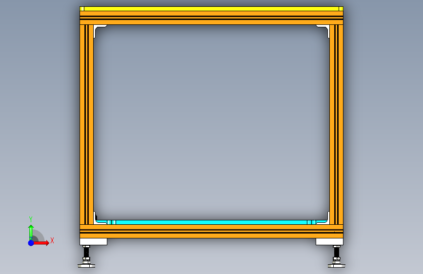 用于 Ri30B Fanuc 机器人控制器和 Visumatic 螺丝驱动送料器的支架 正面视图