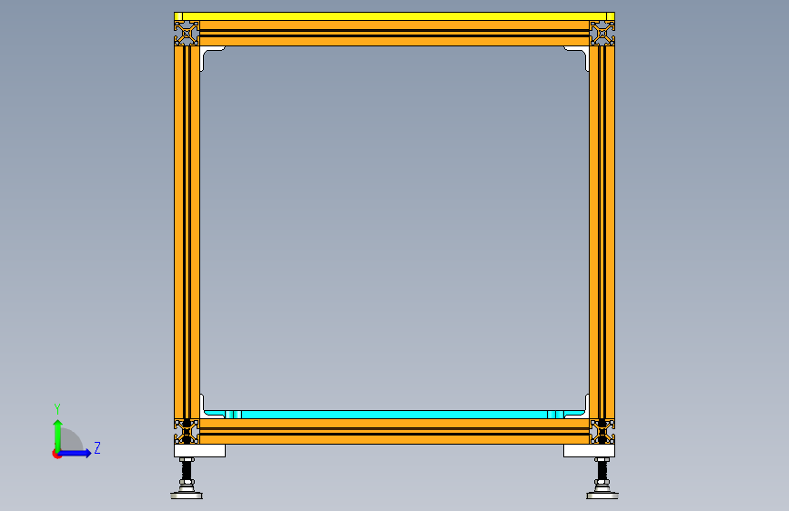 用于 Ri30B Fanuc 机器人控制器和 Visumatic 螺丝驱动送料器的支架 左侧视图