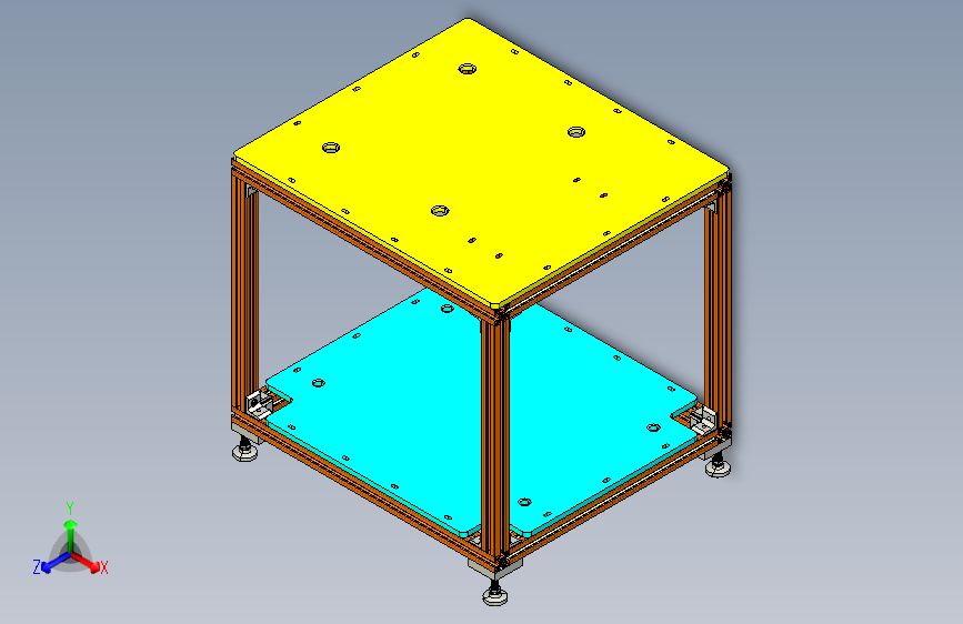 用于 Ri30B Fanuc 机器人控制器和 Visumatic 螺丝驱动送料器的支架 主视图
