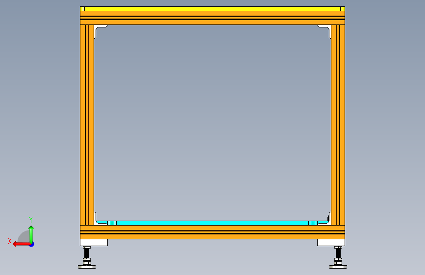 用于 Ri30B Fanuc 机器人控制器和 Visumatic 螺丝驱动送料器的支架 背面视图