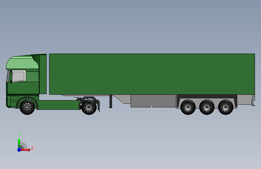大型货运车 正面视图