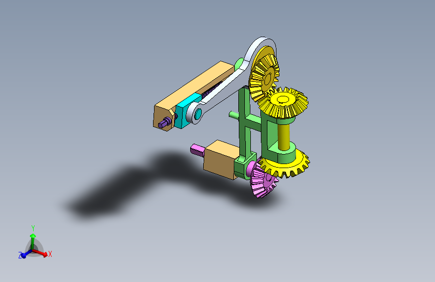 二摇杆机构 Solidworks 2022 模型图纸下载 懒石网