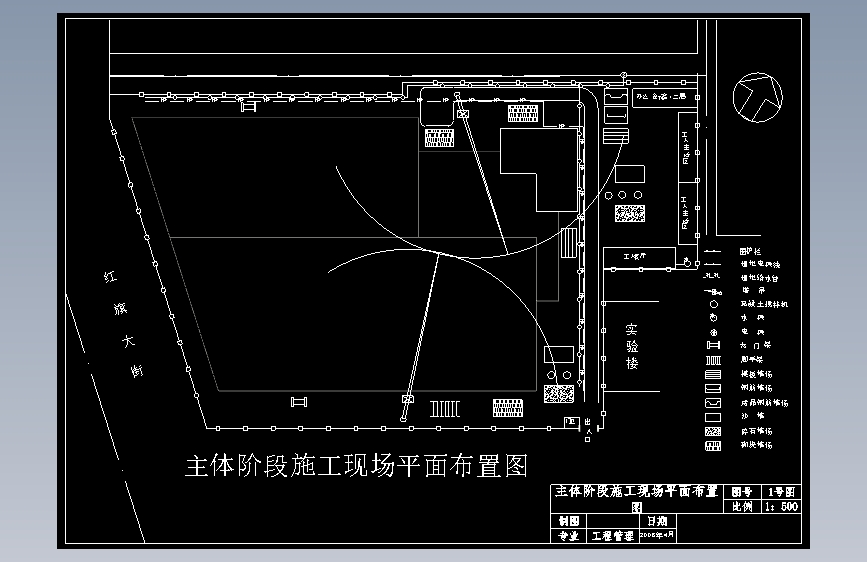 【5层】25224㎡五层框架图书馆土建与装饰工程投标书(商务标、技术标、清单、基础、主体平面图)土木毕业论文课程设计说明书CAD 主视图