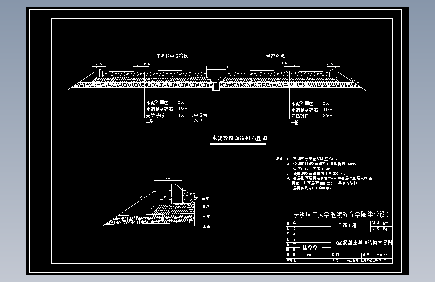 总长1100米路基宽度为27m四车道说明及CAD图（公路路线平、纵、横设计，路基工程设计，路面工程设计，桥型、涵洞设计，施工组织设计）土木毕业论文课程设计说明书CAD