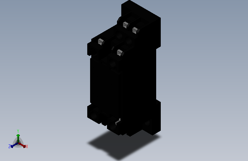 1113 欧姆龙 继电器 底座 PYF08A-EPYF08A_E_Solidworks