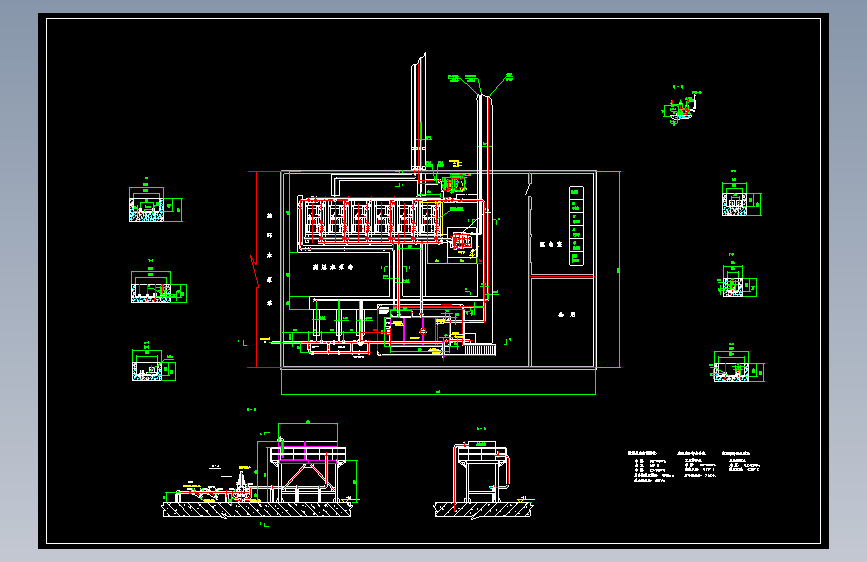 轧钢车间高压水除鳞参考平面图