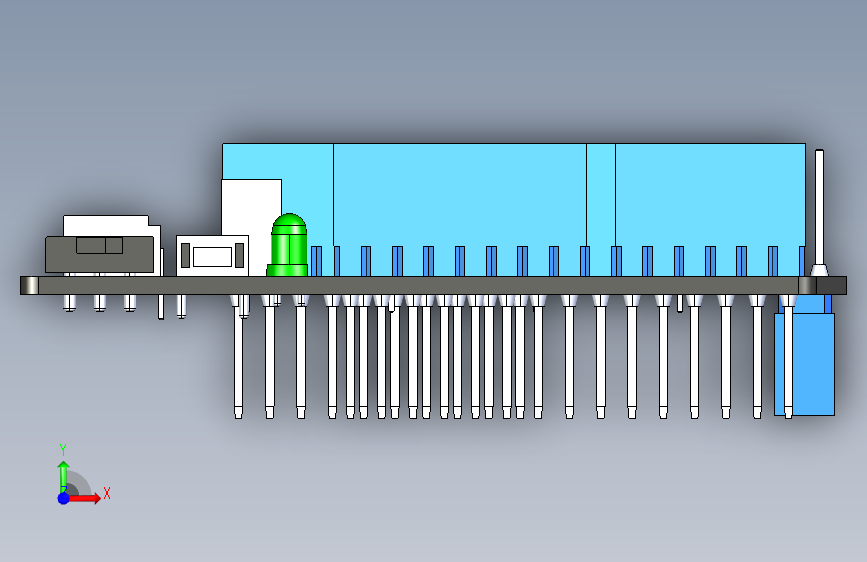 1215 arduino-uno板子模型 正面视图