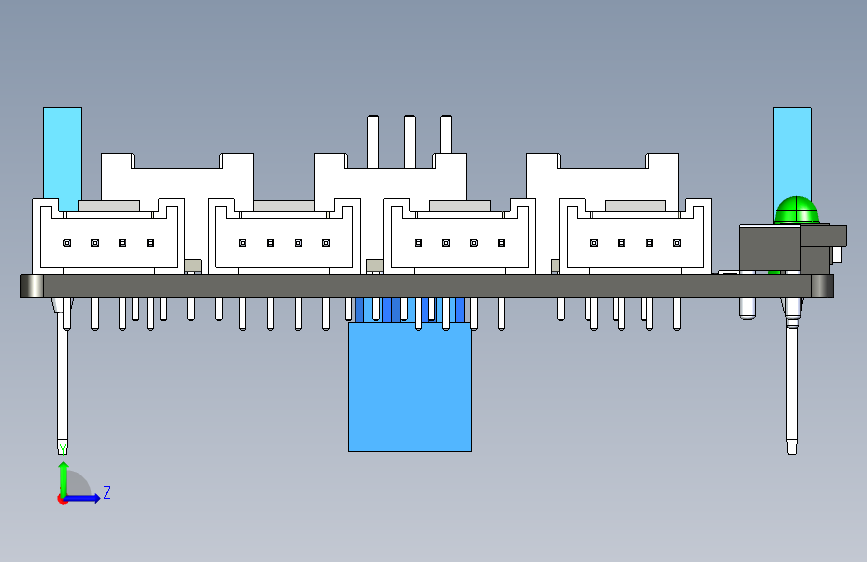 1215 arduino-uno板子模型 左侧视图