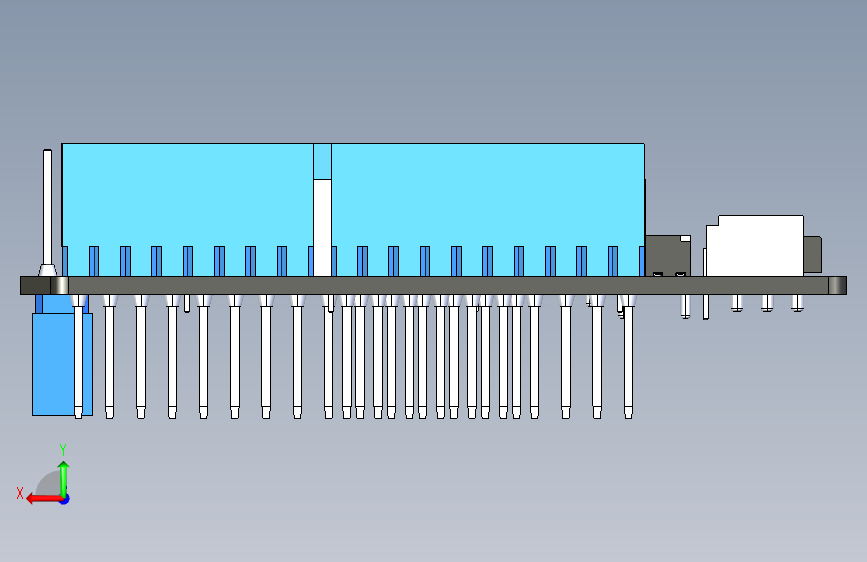 1215 arduino-uno板子模型 背面视图