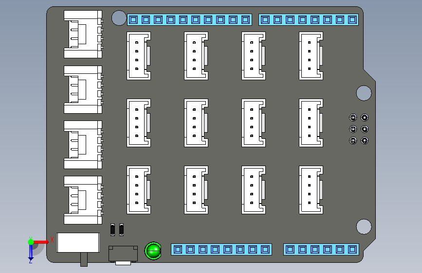 1215 arduino-uno板子模型 俯视图