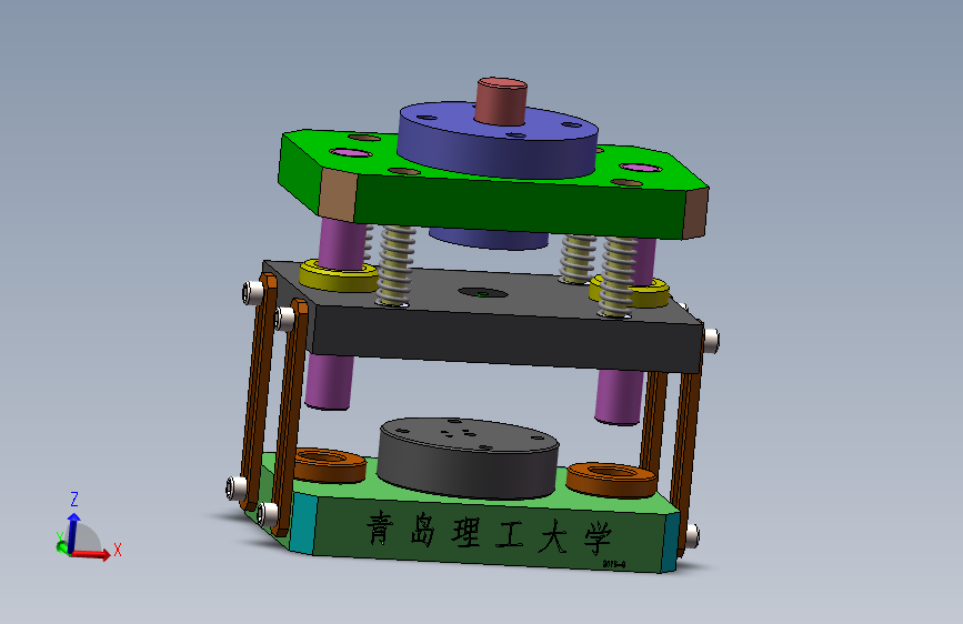 1371 全长导向小型冲孔模