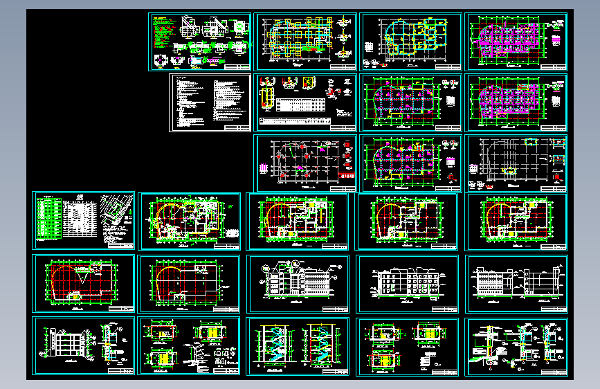别墅建筑结构施工图.dwg