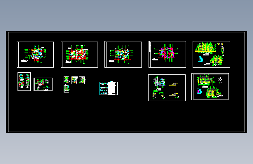 高档别墅全套建筑图