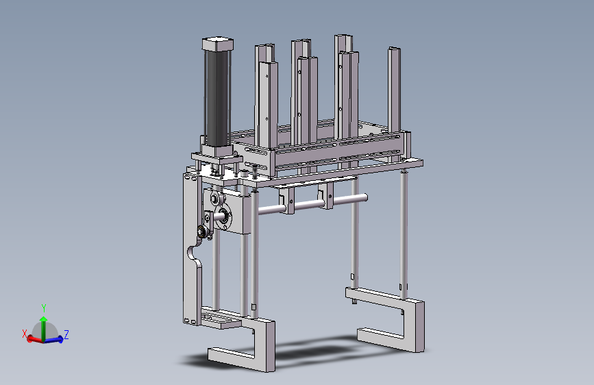 自动下纸卡装置