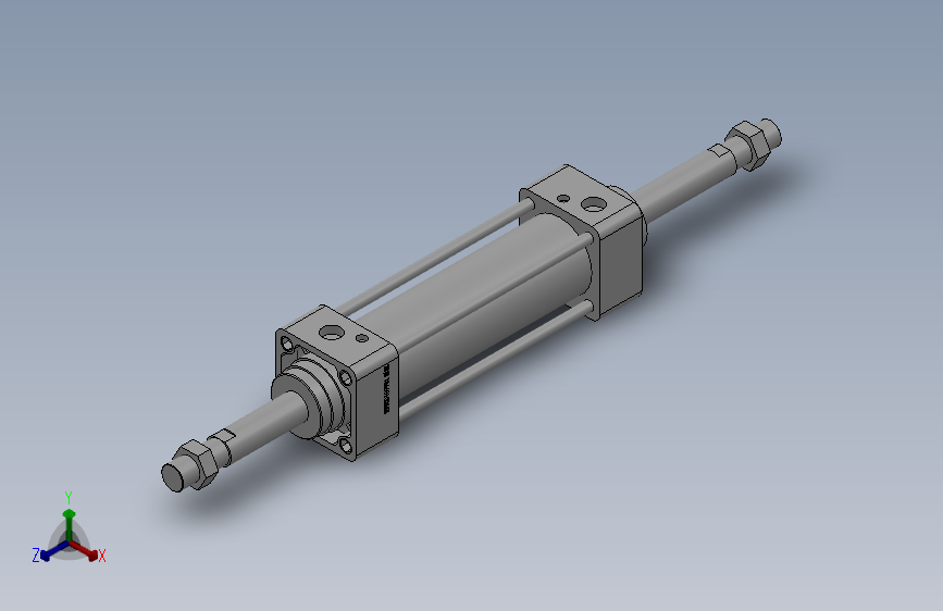 MBB系列标准气缸[MDBB-40x100-S]_SOLIDWORKS 2018_模型图纸下载 – 懒石网