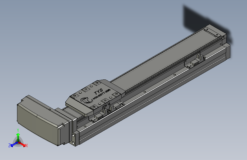 TH8-L300-B5-BR轨道内嵌式模组滑台