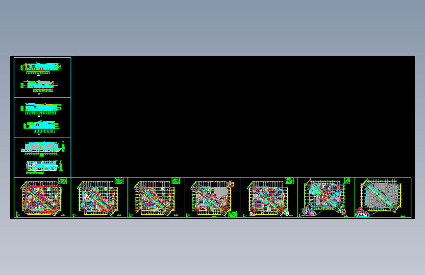 120 杭州6层框架结构万象城商业综合体建筑设计方案图