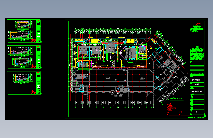 504 某电影院建筑设计图纸(CAD)详细