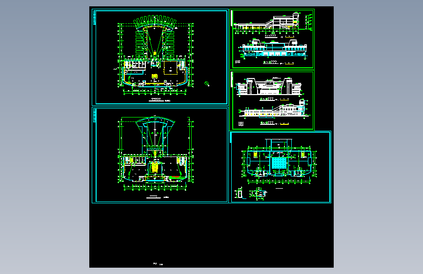 734 2016年最新两套汽车客运站建筑设计施工图