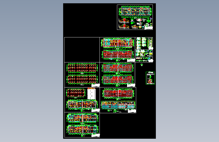 1017某办公楼建筑结构水电暖全套施工图