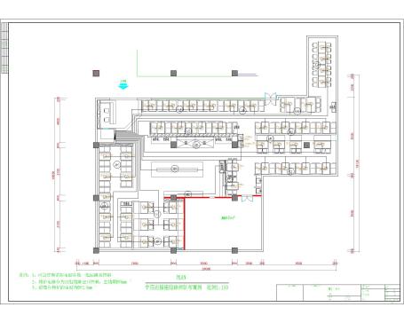 1168 某自助餐厅整套装修设计施工图纸