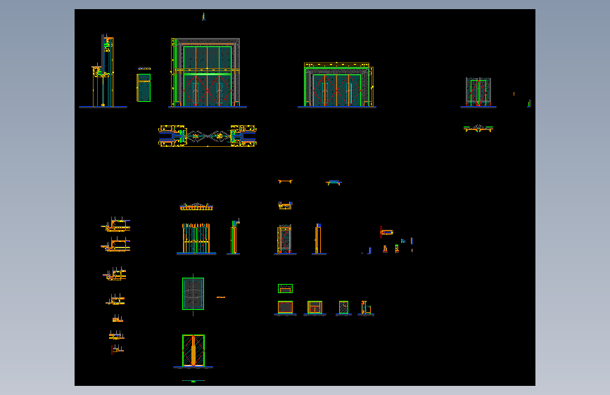 1272 【深圳】某大型酒店宴会厅室内装修设计图