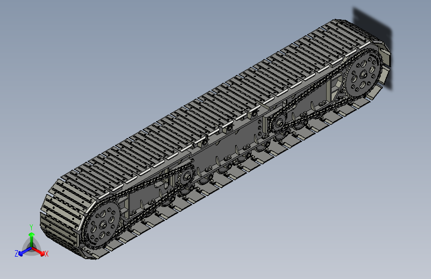 【工程机械】大型起重机履带结构3D图纸 STEP格式